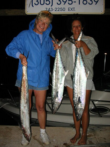 Bobby, Lisa & Sue's Yellowtail Snapper, Lizard Fish, Squirrel Fish & King Mackerel Trip
